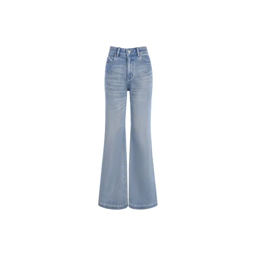 BASIC HOUSE Jeans Women's Feather Fan Bean Blue