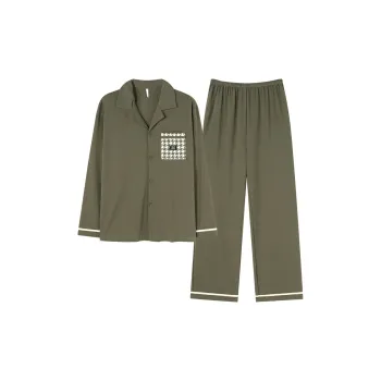 Kerener Pajama Set Fall Men's Green