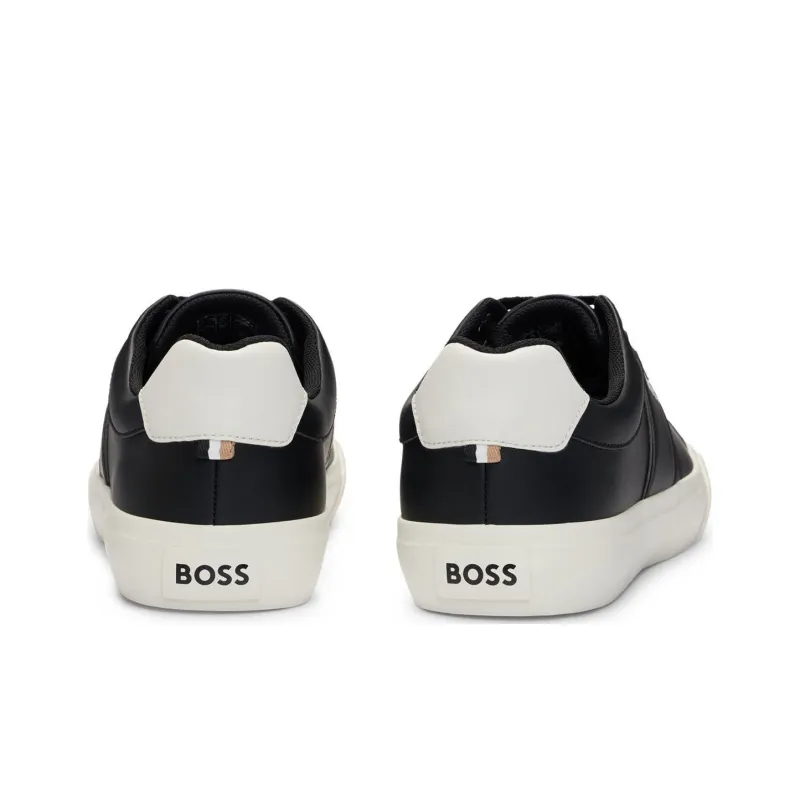 HUGO BOSS Low Top Skateboard Shoes Men's Black-3