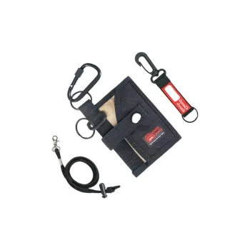 Rough Enough Nylon Coin Purse, Card Holder, Key Pouch Mini Unisex Black