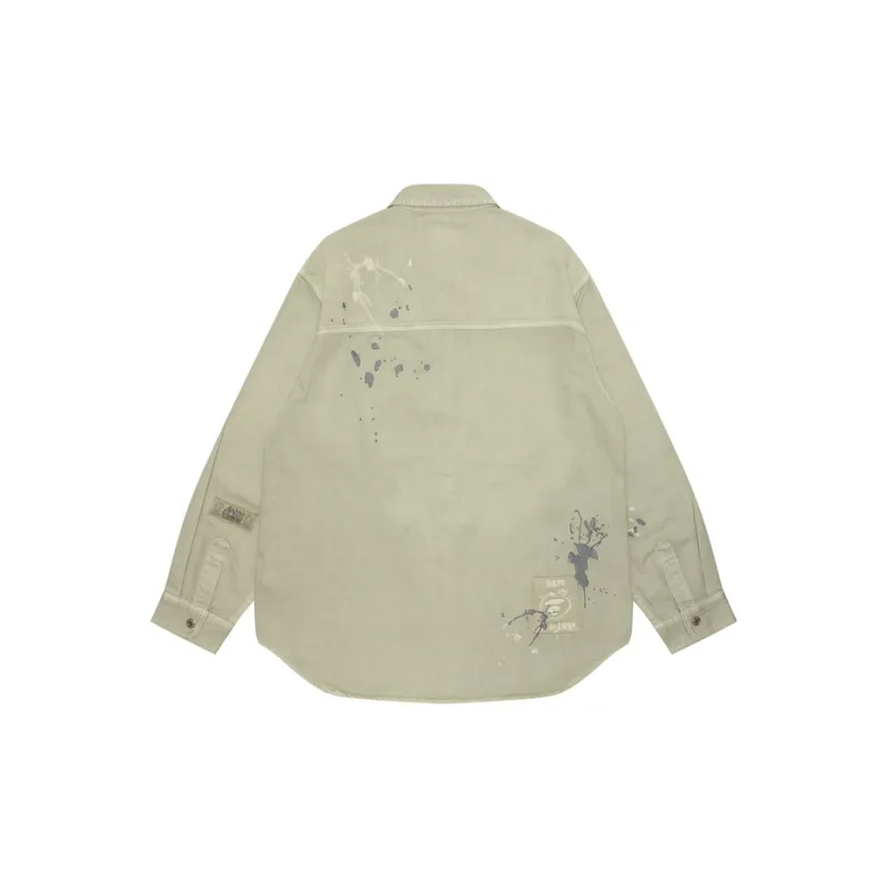 Aape Logo appliqué Cotton Shirt-1