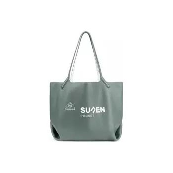 SUREN TC Grain Cow Leather Tote Bag Shopping Bag Handbag Shoulder Bag Women's Almond Green