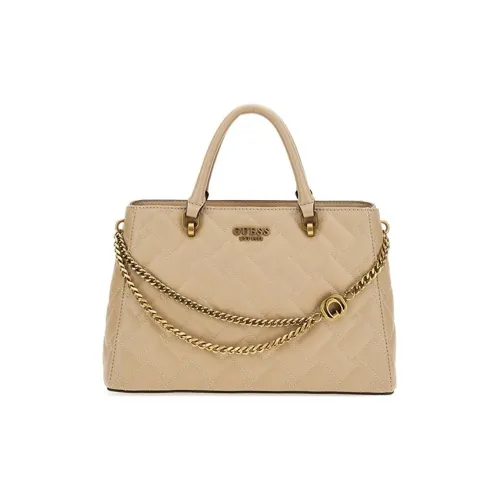 GUESS Polyurethane Shoulder Bag Crossbody Bag Handbag Women's Beige