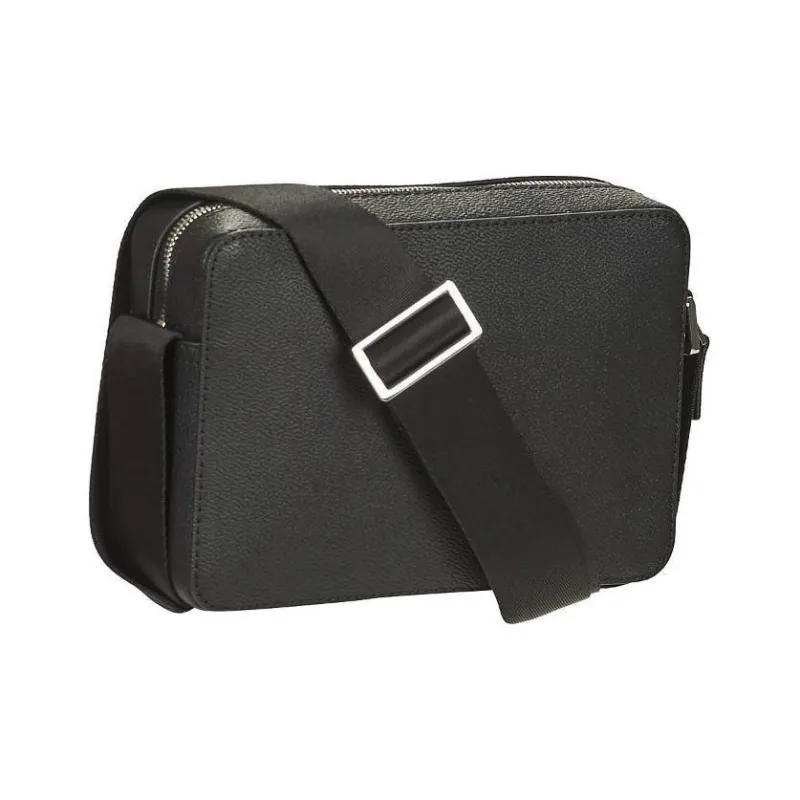 Tommy Hilfiger Polyurethane Bonded Leather Camera Bag Shoulder Bag Crossbody Bag Regular Men's Black-2