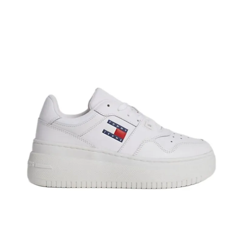 Tommy Hilfiger Low Top Skateboard Shoes Women's White-1