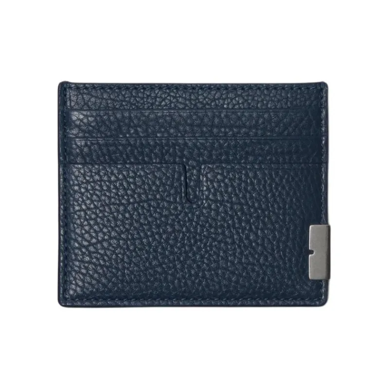 Burberry Calfskin Card Holder Men's Lake Blue-0