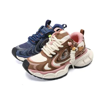 HeeDimensional Cushioning Anti Slip And Wear Resistant Coverage Low Top Chunky Sneakers Unisex Mismatched