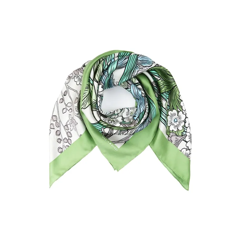 MARJAKURKI Silk Scarves Women's-5