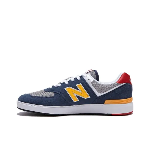 New Balance NB 574 Slip Resistant Cushioning Low Top Skateboard Shoes Unisex Blue White