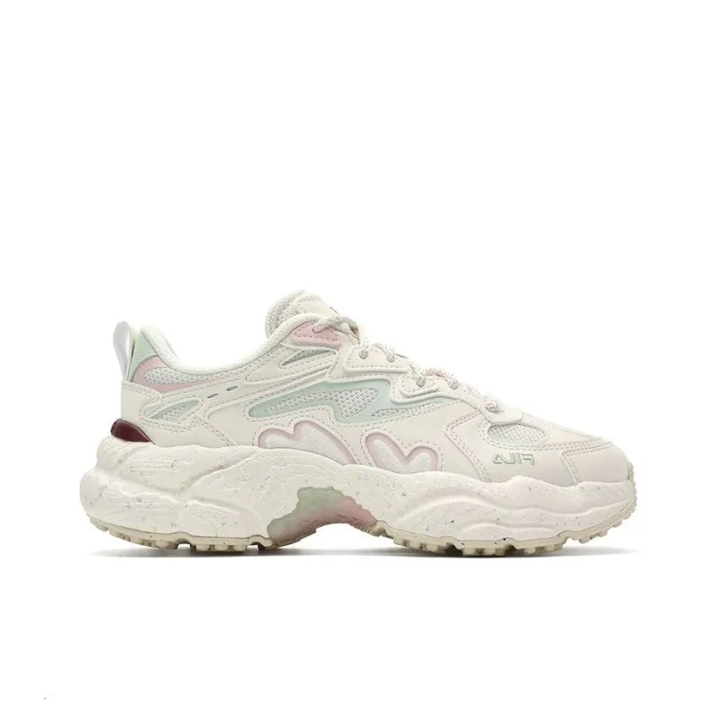 FILA Fern Fern Sneakers Low-Top Chunky Sneakers Women's Ivory White-1