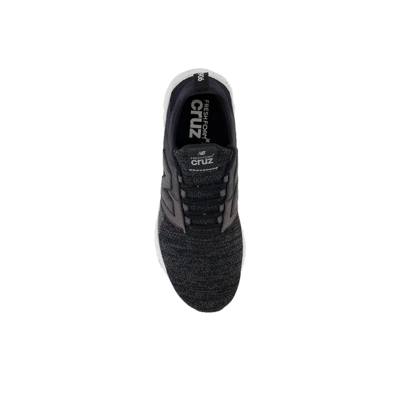 New Balance NB Fresh FoamNB Cruz Artisan Cushioning, Wear Resistant Low Top Running Shoes Men's Black Gray-3