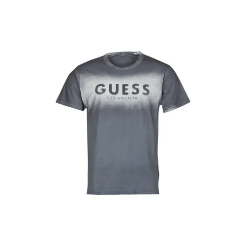 GUESS T-Shirts Men Gray