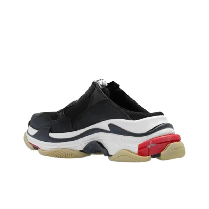 Balenciaga Triple S Low Top Casual Shoes Women's Black-5