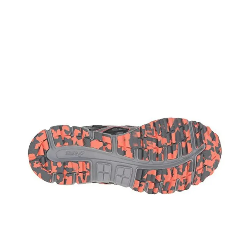 Asics Gel-Scram 3 Anti-Slip And Wear-Resistant Breathable Low-Top Running Shoes Women's Gray Red-4