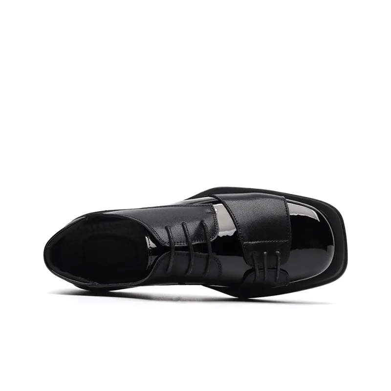 Chi Wolf Derby Shoes Casual Shoes Men's Black-2