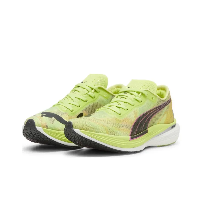 PUMA Deviate Nitro Elite 2 Slip Resistant Low Top Running Shoes Women's Green-2