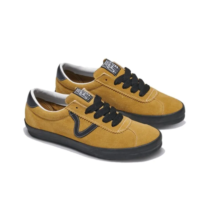 Vans Vans Sports Slip Resistant Cushioning Low Top Skateboard Shoes Unisex Brown Black-1