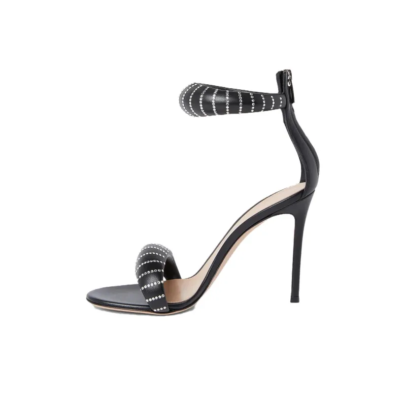 GIANVITO ROSSI One Strap Sandals Women's Black-0