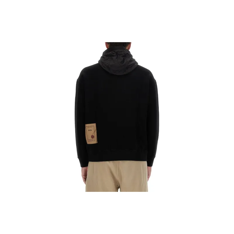 TEN C Logo patch Cotton Hoodie-1