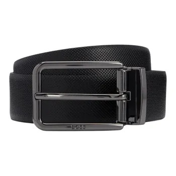 HUGO BOSS Logo Engraved Buckled Belt