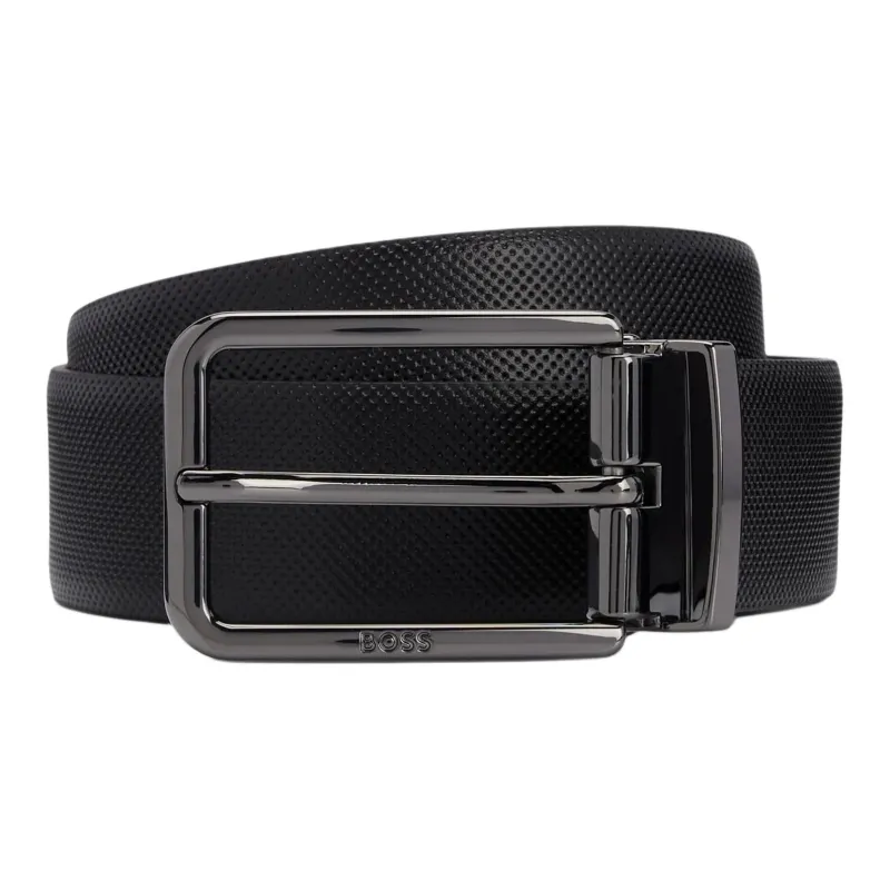 HUGO BOSS Logo Engraved Buckled Belt-0