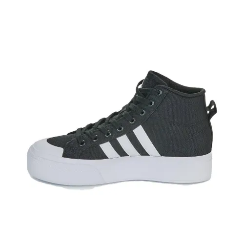 Adidas Neo Bravada 2.0 Platform Cushioning, Wear Resistant Mid Top Skateboard Shoes Women's Black