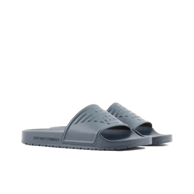 EMPORIO ARMANI Slide Slippers Men's Blue-1