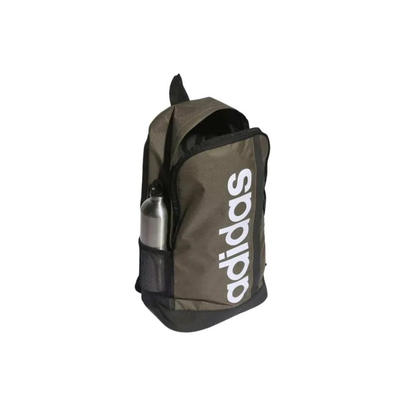 Adidas Recycled Polyester Plain Weave Fabric Backpack Regular Unisex Olive-3