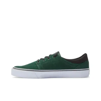 DC Shoes Anti Slip Wear Resistant Low Top Skateboard Shoes Unisex Green