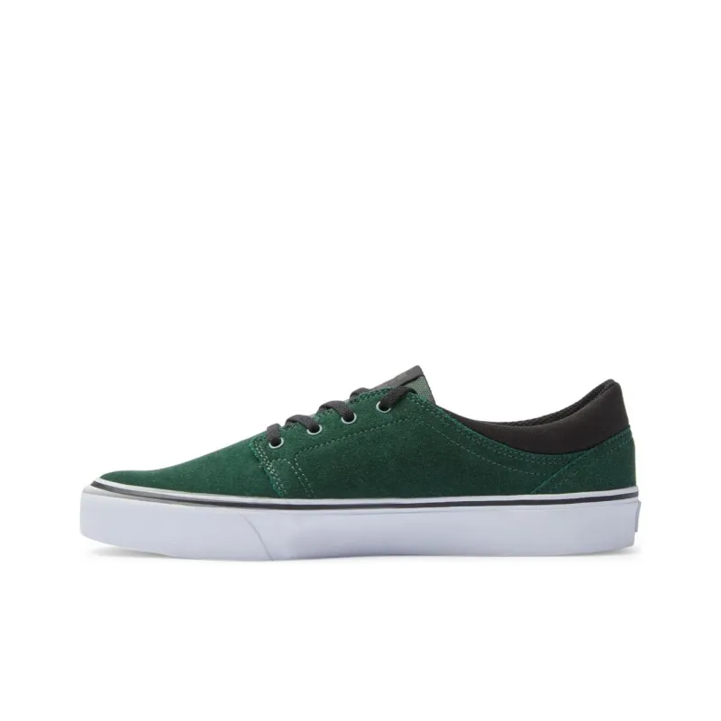 DC Shoes Anti Slip Wear Resistant Low Top Skateboard Shoes Unisex Green-0