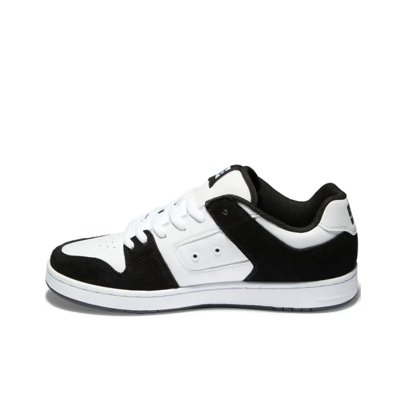 DC Shoes Anti Slip Wear Resistant Low Top Skateboard Shoes Men's Black White-0