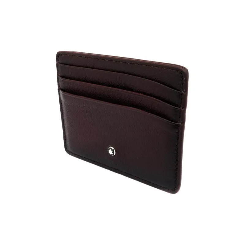 MONTBLANC Cow Leather Leather Clip Card Holder Card Case Men's Fuchsia-2