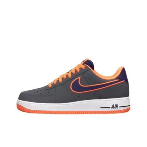 Nike Air Force 1 Skateboard Shoes Unisex Low-Top Dark Gray/Orange