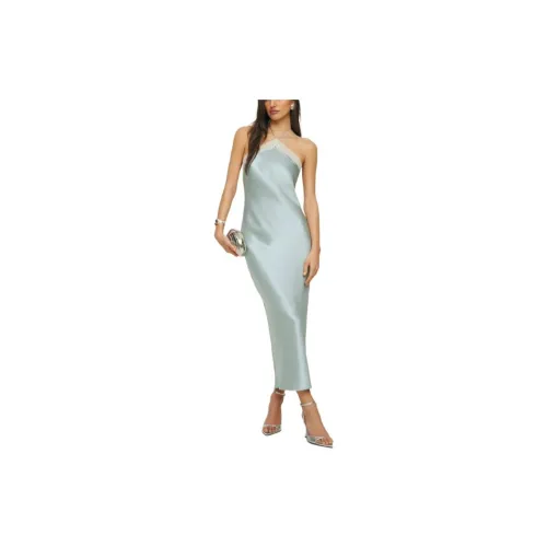 Reformation Slip Dresses Women's Blue Crystal