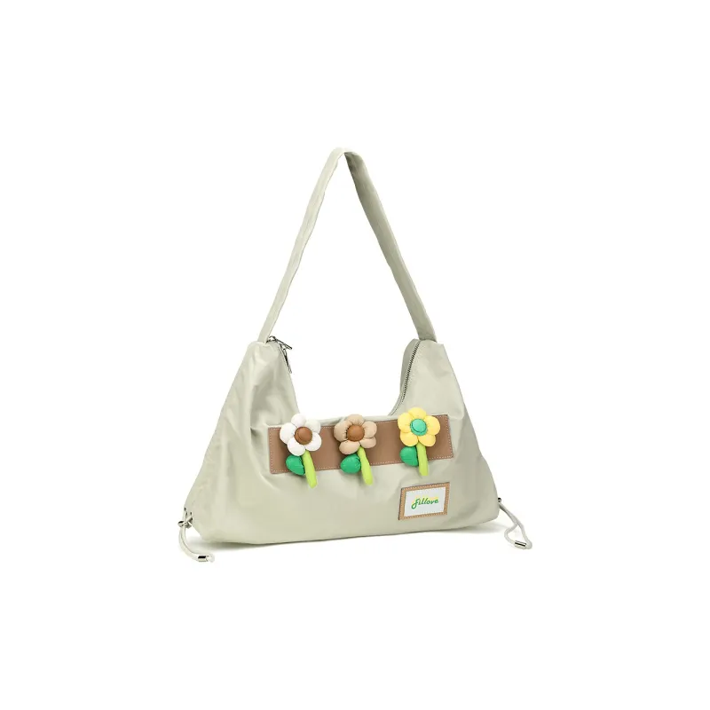 Fillove Fabric Crossbody Bags Shoulder Bags Regular Women's Black/Beige-8