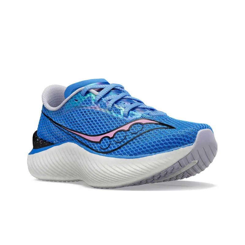 Saucony Endorphin Pro 3 Cushioned Wear Resistant Waterproof And Breathable Low Top Running Shoes Women's Blue-2