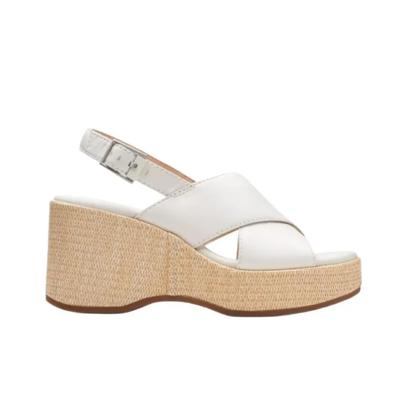 Clarks Strap Sandals Women's White-1