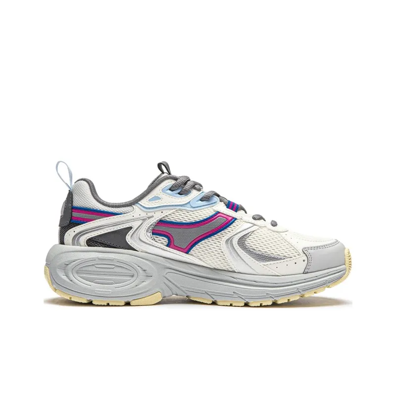 LiNing 92 CICI V2 Cushioned Slip Resistant Low Top Running Shoes Women's White Gray-1