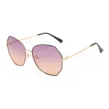 Black Gold Frame with Purple Top and Yellow Bottom