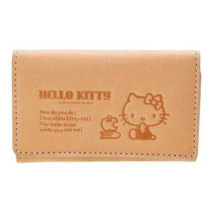 Sanrio Cow Leather Wallets Card Holders Regular Women's Natural-0