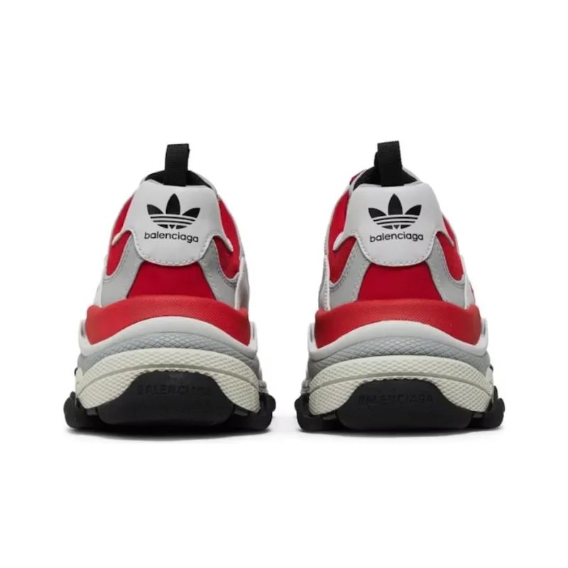 Balenciaga X Adidas Triple S Red Grey Black-3