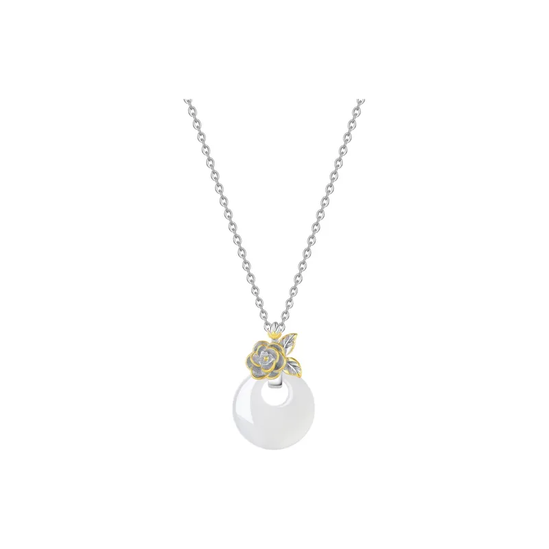 Asia Star Chalcedony Jade Necklaces Women's-12