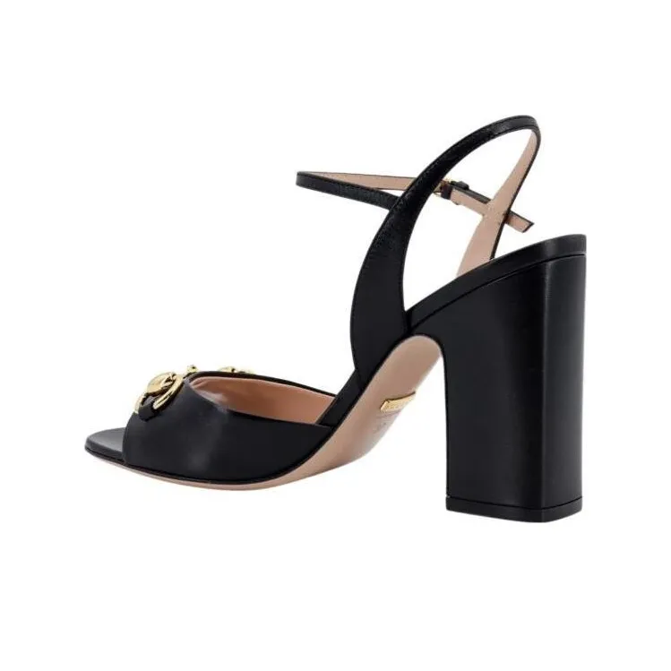 GUCCI One Strap Sandals Women's Black-3