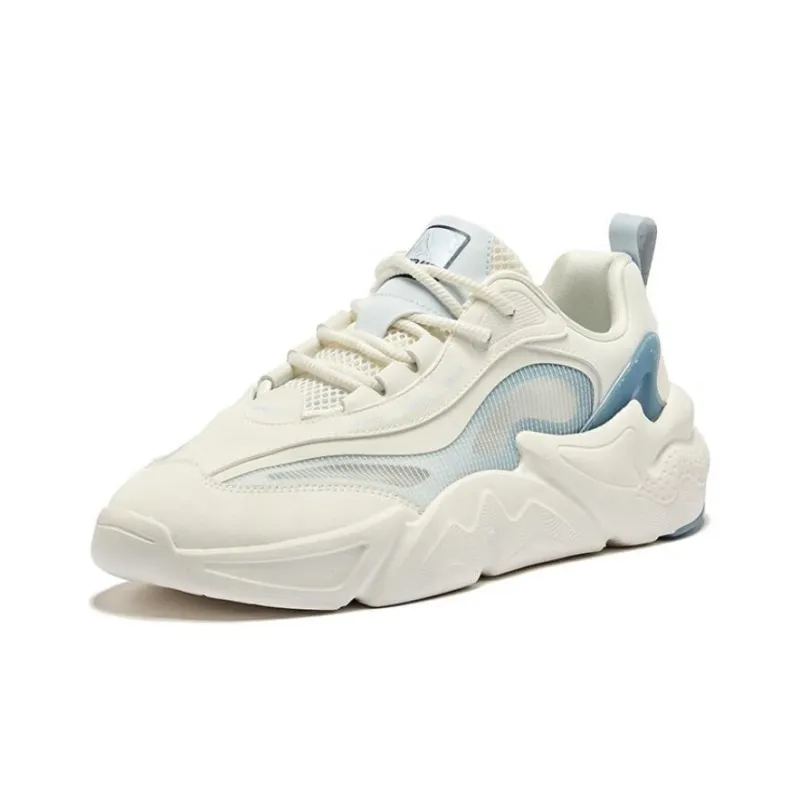 Erke Wu Yan 3.0 Cushioning Wear Resistant Low Top Chunky Sneakers Men's Microcrystal White Ice Cube Blue-1