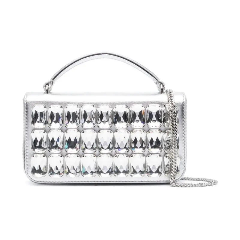 MOSCHINO Crystal-embellished Mini Bag-0