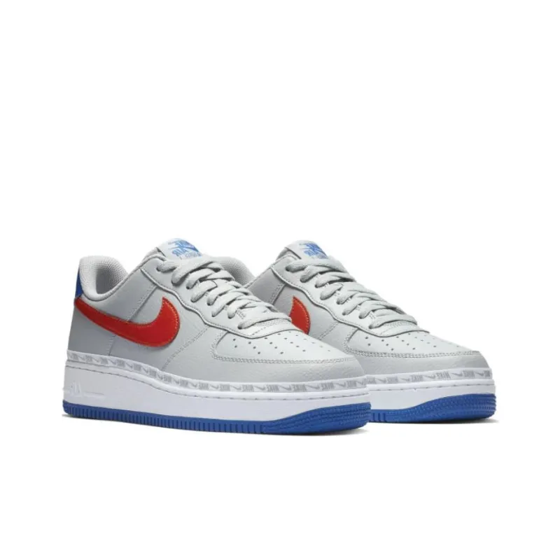 Nike Air Force 1 Low 'Overbranding Grey Blue Red'-3