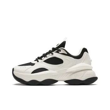 Anta Nuts Height Increasing Low Top Casual Shoes Women's White Black