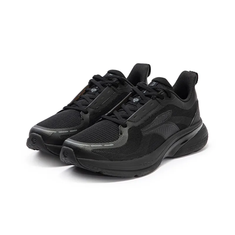361° Dog Walking Shoes 2.0 Cushioning Anti Slip Wear Resistant Breathability Low Top Running Shoes Men's Obsidian Black-2