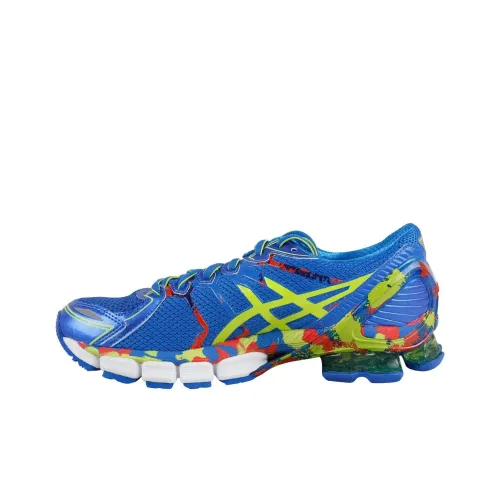 Asics Gel-Sendai Wear-Resistant Low-Top Running Shoes Men's Blue Yellow