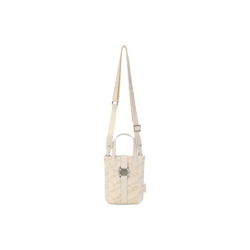 HEAD Fabric Small Square Bag Crossbody Bag Shoulder Bag Small Size Women's Beige